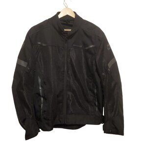 CORTECH Aero-Flo Motorcycle Jacket Mens Medium Street‎ Riding Padded Black